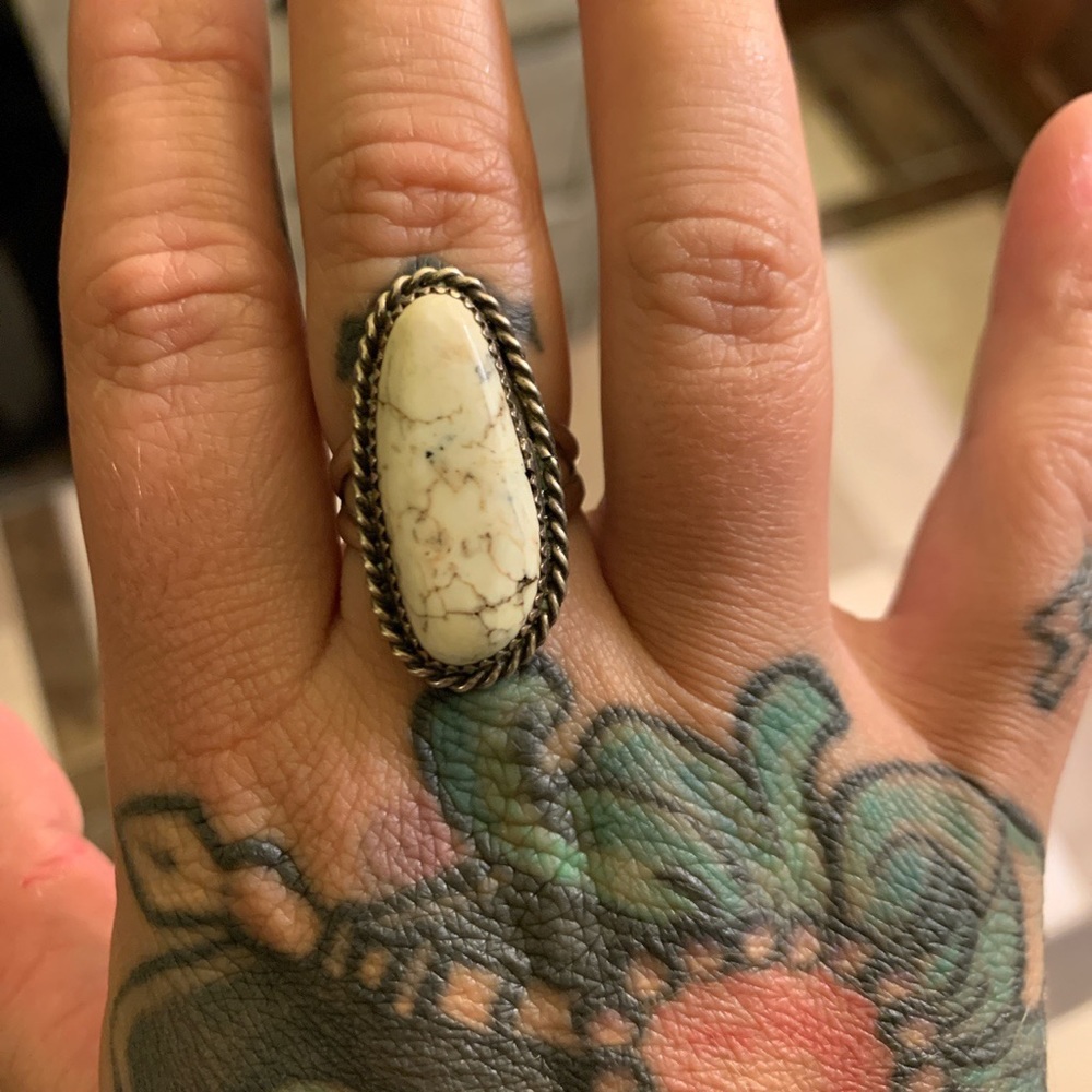 White buffalo ring